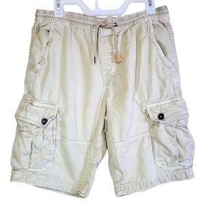 AMERICAN Eagle Khaki Cargo Shorts Sz Med